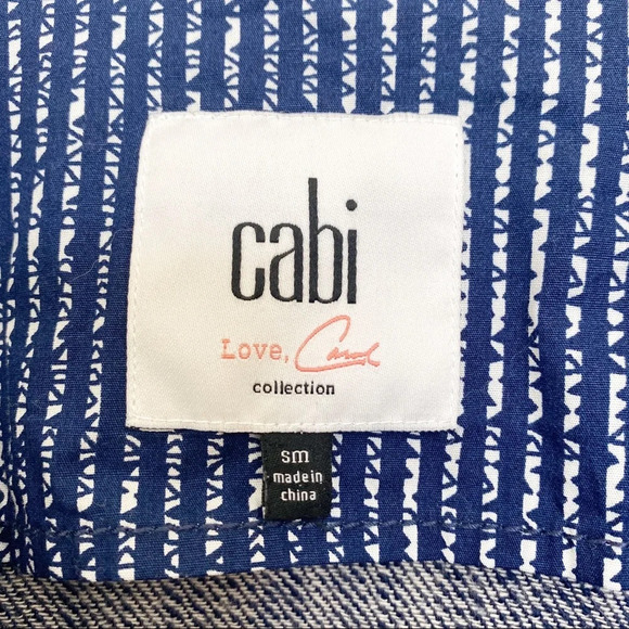 CAbi Washed Indigo Blue Adventure Anorak Jacket - Picture 10 of 11